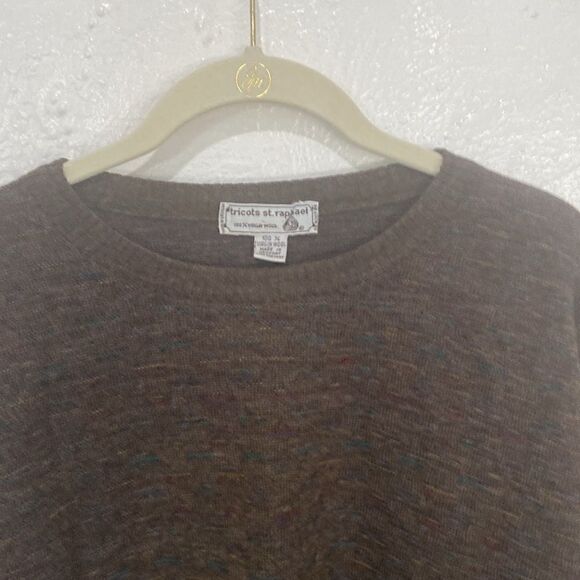 Tricots St. Raphael Pure 100% Virgin Wool Sweater 60s-70s Vintage Size Medium - Picture 3 of 6